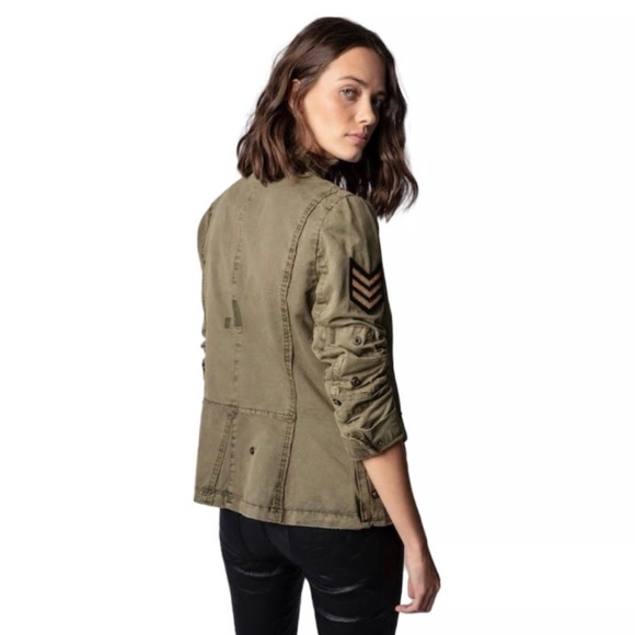 Zadig & Voltaire Virginia Grunge Spi Jacket, size XS - Picture 2 of 7